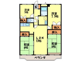 シャトレ博多南の物件間取画像